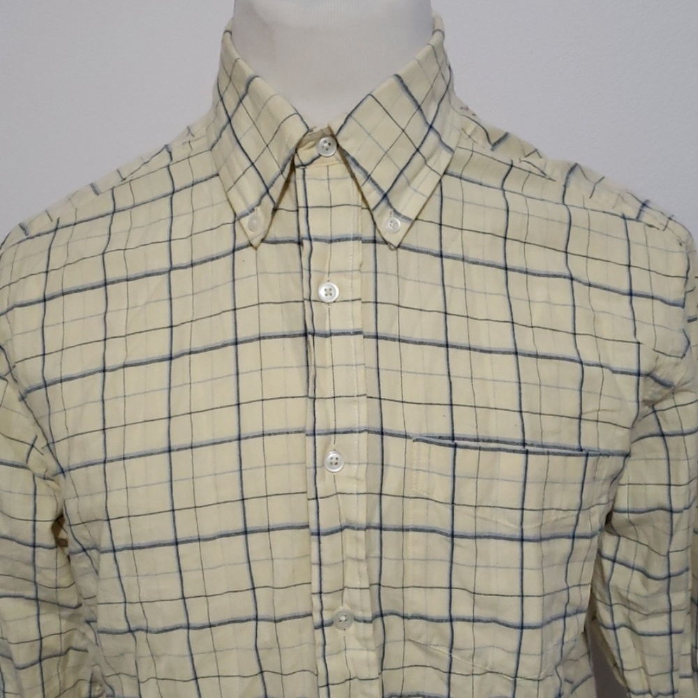 Nautica Plaid Long Sleeve Button Front Shirt